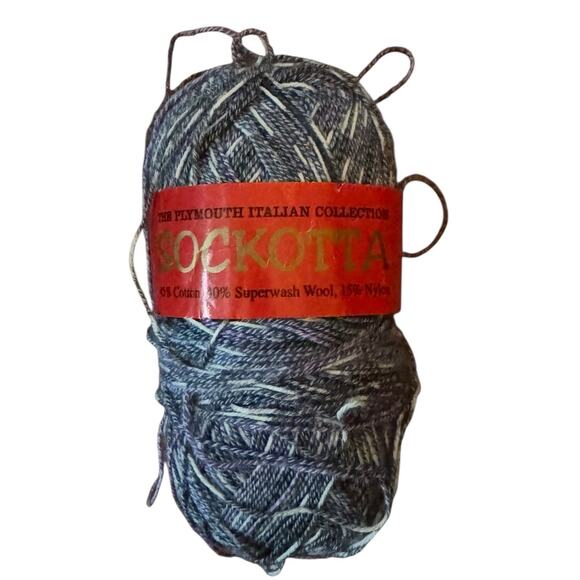 Sockotta by Plymouth Color 502 (45% Cotton/40% Wool/15% Nylon) Lot 901 Italy - Picture 4 of 6